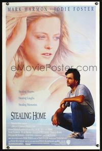 1x415 STEALING HOME one-sheet movie poster '88 great image of Mark Harmon & sexy Jodie Foster!