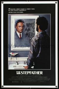 1x416 STEPFATHER one-sheet movie poster '86 psycho killer Terry O'Quinn staring in mirror!