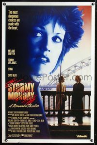 1x419 STORMY MONDAY one-sheet movie poster '88 close image of Melanie Griffith, Tommy Lee Jones
