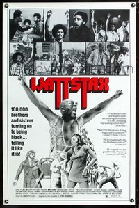 1x476 WATTSTAX style B one-sheet movie poster '73 Isaac Hayes, Richard Pryor, soul music concert!