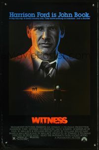 1x490 WITNESS one-sheet movie poster '85 big city cop Harrison Ford, Peter Weir, Kelly McGillis