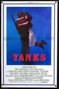 1x495 YANKS one-sheet poster '79 Richard Gere, Vanessa Redgrave, John Schlesinger WWII Home Front!