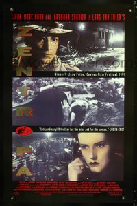 1x499 ZENTROPA int'l foil title 1sheet '91 Lars Von Trier's Europa, Jean-Marc Barr, Barbara Sukowa