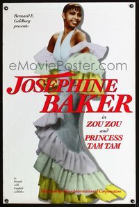 1x500 ZOUZOU/PRINCESS TAM TAM one-sheet poster '90s great full-length portrait of Josephine Baker!