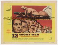 1y004 12 ANGRY MEN TC '57 Henry Fonda, Sidney Lumet courtroom jury classic,life is in their hands!!