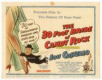 1y008 30 FOOT BRIDE OF CANDY ROCK TC '59 great art of Lou Costello, a science-friction masterpiece!