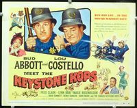 1y012 ABBOTT & COSTELLO MEET THE KEYSTONE KOPS title card '55 Bud & Lou in the movies' maddest days!