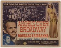 1y027 ANGELS OVER BROADWAY title card '40 sexy full-length Rita Hayworth, Douglas Fairbanks Jr.