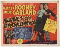 1y032 BABES ON BROADWAY TC '41 great full-length image of Mickey Rooney dancing with Judy Garland!