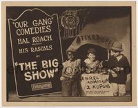 1y047 BIG SHOW title lobby card '23 Sunshine Sammy & Our Gang members, Hal Roach's Little Rascals!