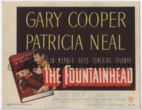1y110 FOUNTAINHEAD title card '49 Gary Cooper & Patricia Neal in Ayn Rand's Objectivist classic!