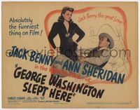 1y120 GEORGE WASHINGTON SLEPT HERE TC '42 sexy Ann Sheridan looks at Jack Benny the great lover!