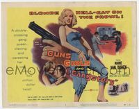 1y129 GUNS, GIRLS & GANGSTERS TC '59 sexiest bad Mamie Van Doren is a blonde hell-cat on the prowl!