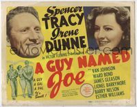 1y131 GUY NAMED JOE linen TC '44 World War II pilot Spencer Tracy loves Irene Dunne after death!
