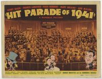 1y139 HIT PARADE OF 1941 title card '40 cool art of Frances Langford, Ann Miller & Hugh Herbert!