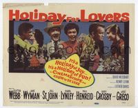 1y140 HOLIDAY FOR LOVERS title lobby card '59 Clifton Webb, Jane Wyman, Jill St. John, Carol Lynley