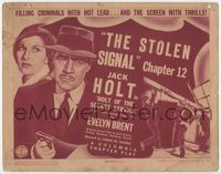 1y142 HOLT OF THE SECRET SERVICE Chap 12 title card '42 Jack Holt, Evelyn Brent, Columbia serial!