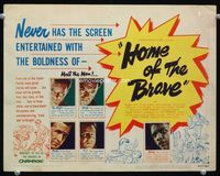 1y144 HOME OF THE BRAVE title card '49 Lloyd Bridges confronts racial prejudice with James Edwards!