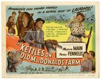 1y176 KETTLES ON OLD MacDONALD'S FARM title card '57 Marjorie Main & Parker Fennelly in the Ozarks!