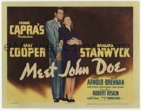 1y234 MEET JOHN DOE TC '41 full-length Gary Cooper & Barbara Stanwyck, directed by Frank Capra!