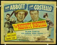 1y255 NAUGHTY NINETIES movie title lobby card '45 Bud Abbott & Lou Costello perform Who's on First!