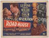 1y298 ROAD HOUSE movie title lobby card '48 close up Ida Lupino & Cornel Wilde, film noir!