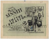 1y313 SMITH'S VACATION TC '26 Mack Sennett, Baby Mary Ann Jackson & family with huge Dalmatian!