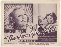 1y343 THEODORA GOES WILD TC R50 smiling portrait of pretty Irene Dunne in the gayest entertainment!