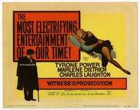 1y383 WITNESS FOR THE PROSECUTION TC '58 Wilder, Charles Laughton, Marlene Dietrich, Tyrone Power