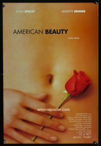 1z021 AMERICAN BEAUTY DS one-sheet movie poster '99 Academy Award winner!