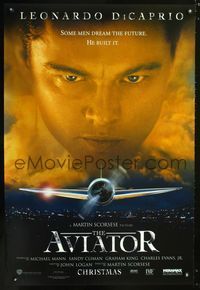 1z039 AVIATOR advance one-sheet movie poster '04 Martin Scorsese, Leonardo DiCaprio as Howard Hughes