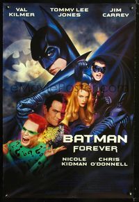 1z058 BATMAN FOREVER DS one-sheet poster '95 Val Kilmer, Nicole Kidman, Tommy Lee Jones, Jim Carrey