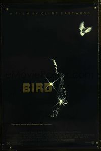 1z077 BIRD one-sheet movie poster '88 jazz, Charlie Parker, Clint Eastwood