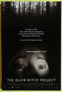 1z080 BLAIR WITCH PROJECT one-sheet poster '99 Daniel Myrick & Eduardo Sanchez horror cult classic!