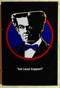 1z154 DICK TRACY DS Flattop teaser 1sheet '90 great artwork of William Forsythe as Flattop, Eat Lead Copper!