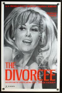 1z163 DIVORCEE one-sheet movie poster R72 sexy Marsha Jordan has more fun, see for yourself!