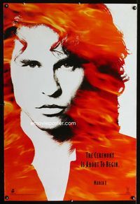 1z169 DOORS DS teaser one-sheet poster '90 Val Kilmer as Jim Morrison, Oliver Stone, Kyle McLachlan