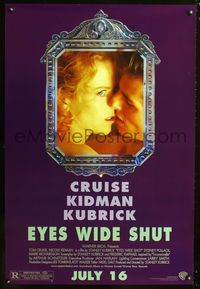 1z187 EYES WIDE SHUT DS advance one-sheet poster '99 Stanley Kubrick, Tom Cruise, Nicole Kidman