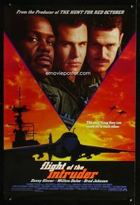 1z201 FLIGHT OF THE INTRUDER one-sheet movie poster '91 Danny Glover, Willem Dafoe
