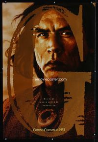 1z217 GERONIMO DS teaser one-sheet movie poster '93 Walter Hill, Hackman