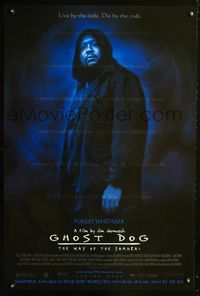 1z220 GHOST DOG DS; advance one-sheet '99 Jim Jarmusch, great image of Samurai Forest Whitaker!