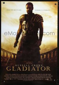 1z221 GLADIATOR DS int'l one-sheet movie poster '00 Russell Crowe, Joaquin Phoenix, Ridley Scott
