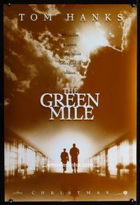 1z236 GREEN MILE DS; teaser one-sheet movie poster '99 Stephen King, Tom Hanks