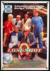 1z323 LONGSHOT video one-sheet movie poster '86 Tim Conway, Harvey Korman, Jonathan Winters