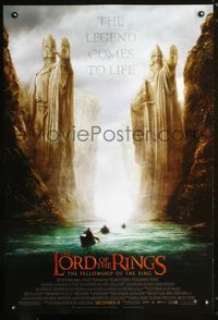 1z324 LORD OF THE RINGS: THE FELLOWSHIP OF THE RING advance one-sheet movie poster '01 Tolkien