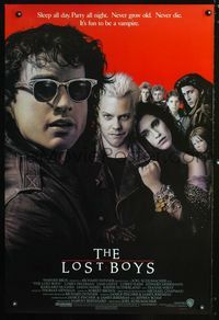1z328 LOST BOYS one-sheet movie poster '87 Kiefer Sutherland, Corey Feldman