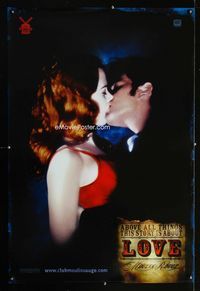 1z365 MOULIN ROUGE love teaser style D one-sheet movie poster '01 Nicole Kidman, Ewan McGregor