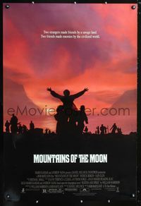 1z367 MOUNTAINS OF THE MOON heavy stock one-sheet movie poster '90 Patrick Bergin, Iain Glen