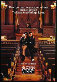 1z372 MY COUSIN VINNY DS one-sheet movie poster '92 Joe Pesci, Marisa Tomei