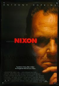 1z380 NIXON DS one-sheet movie poster '95 Anthony Hopkins, Oliver Stone